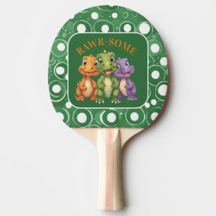 Raquette De Ping Pong Adorable Baby Dinosaur's Party