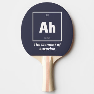 Raquette De Ping Pong Ah Élément de la science de la chimie surprise a