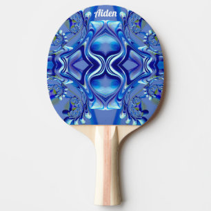 Raquette De Ping Pong AIDEN ~ Blue Streak ~ Original Fractal ~ Ping Pong