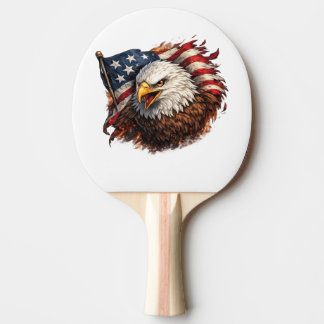 Raquette De Ping Pong Aigle Américain Féroce – Conception de Puissance P