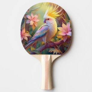 Raquette De Ping Pong Aile Iridescente Cockatiel Imaginaire Oiseau
