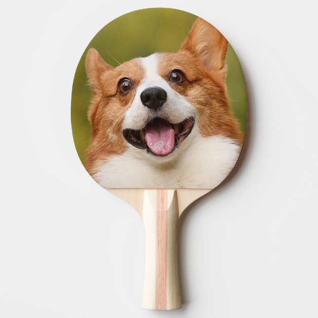 Raquette De Ping Pong Ajouter photo de chien personnalisé Customisé (Devant)