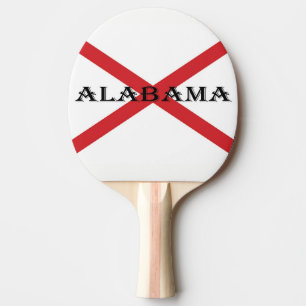 Raquette De Ping Pong Alabama et drapeau