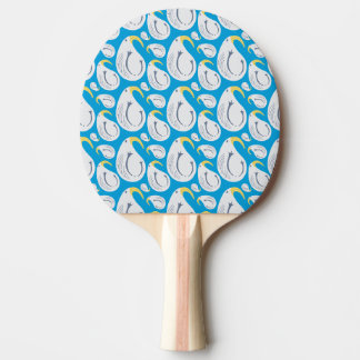 Raquette De Ping Pong Albatros bleu jaune blanc gris