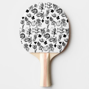 Raquette De Ping Pong Alice White Rabbit Wonderland Classic