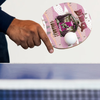 Raquette De Ping Pong Alien BBQ Enlèvement de vache Plaisanterie