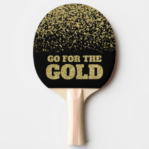 Raquette De Ping Pong Aller pour Gold Parties scintillant Black