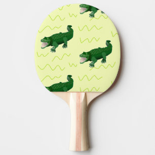 Raquette De Ping Pong Alligator en jaune