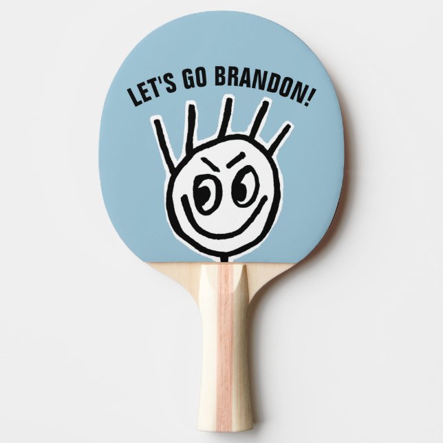Raquette De Ping Pong ALLONS BRANDON ! Raquette de ping-pong (Devant)