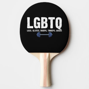 Raquette De Ping Pong Amant de gym LGBTQ Jambes Fessiers Biceps Triceps 