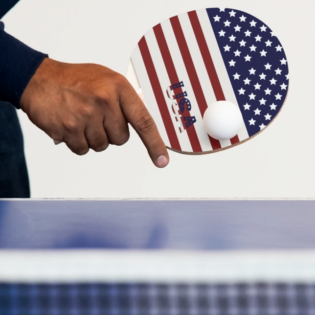 Raquette De Ping Pong America Drapeau américain Motif américain (Insitu)