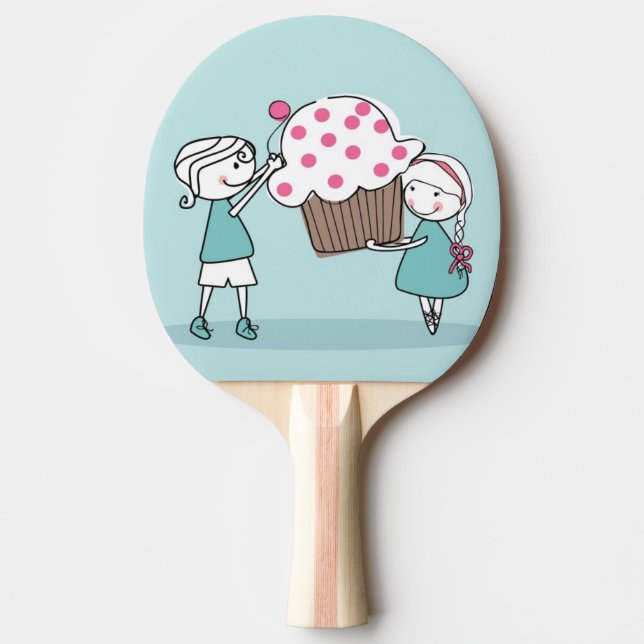 Raquette De Ping Pong Amour de petit gâteau (Devant)