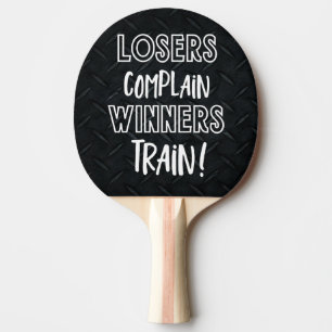 Raquette De Ping Pong Amusant Conversation Gagnants Train Losers Plainte