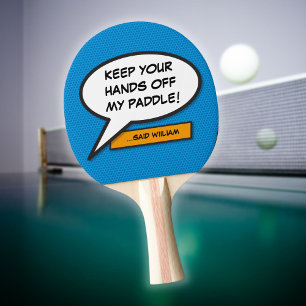 Raquette De Ping Pong Amusant Cool moderne - bulle vocale personnalisée
