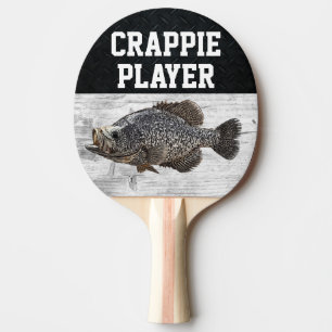 Raquette De Ping Pong Amusant Pun de pêche Crappie Player Fish Smack Tal