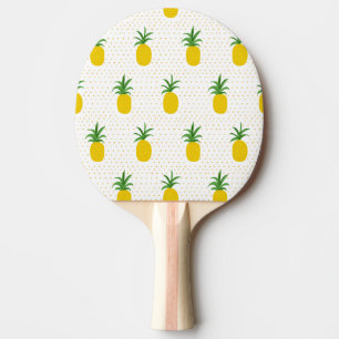 Raquette De Ping Pong Ananas tropicaux d'or
