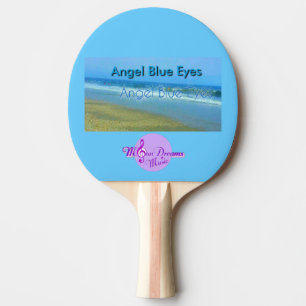 Raquette De Ping Pong Ange Bleu Yeux Ping Paddle