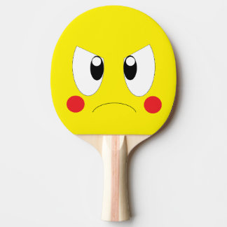 Raquette De Ping Pong Angry cartoon
