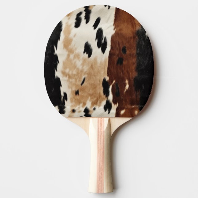 Raquette De Ping Pong Animal de la vache Brown de l'Ouest (Devant)