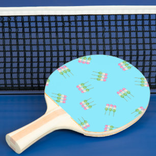 Raquette De Ping Pong Anime Blue Pastel Dango Ping Pong Paddle