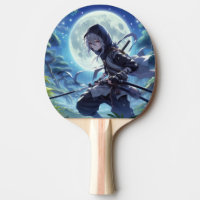 Anime Ninja Warrior Boy Ping Paddle,