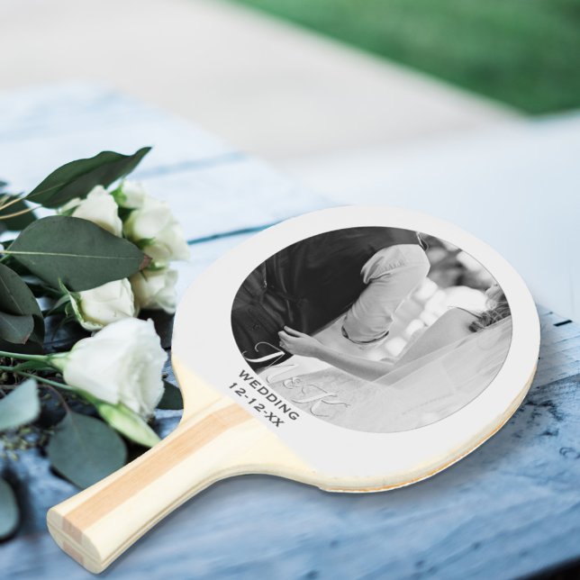 Raquette De Ping Pong Anniversaire mariage Photo Ping Pong Paddle (Créateur téléchargé)