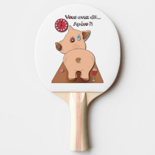 Raquette De Ping Pong Apéro ! (écrits en noir)