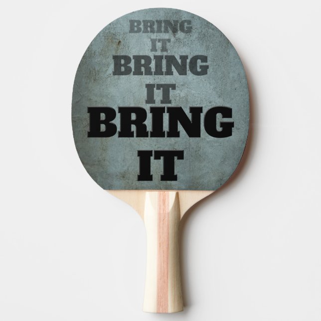 Raquette De Ping Pong Apportez-Le Grunge Industrial Patiné (Devant)