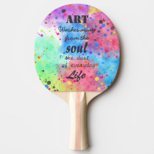 Raquette De Ping Pong Aquarelle cool citation célèbre