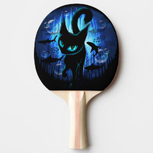 Raquette De Ping Pong Aquaticat - Chat surréaliste en Imaginaire profond