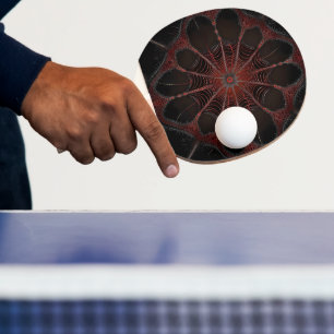 Raquette De Ping Pong Araignée de Redback Fractal Art,