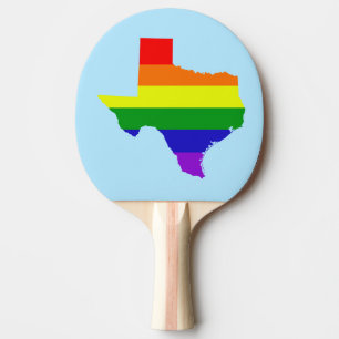 Raquette De Ping Pong Arc-en-ciel du Texas