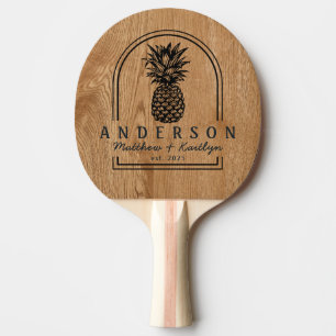 Raquette De Ping Pong Arche de mariage en bois de pin country avec anana