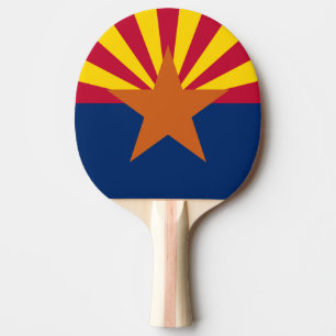 Raquette De Ping Pong Arizona Drapeau : Réglage de Star Sun, État du cui