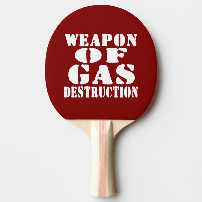Raquette De Ping Pong Arme De Destruction Du Gaz (Devant)