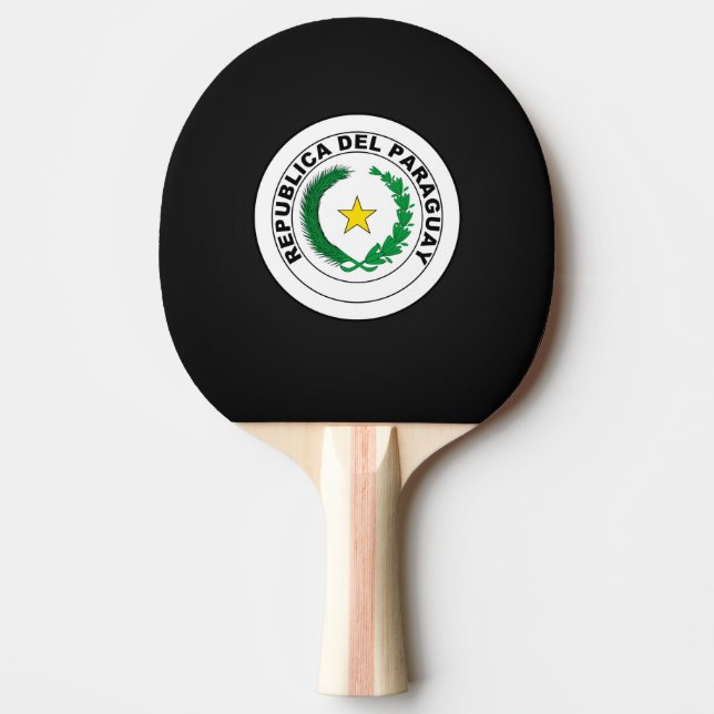 Raquette De Ping Pong Armoiries du Paraguay (Devant)