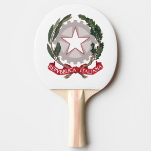 Raquette De Ping Pong Armoiries Italie pays symbole drapeau emblème ital