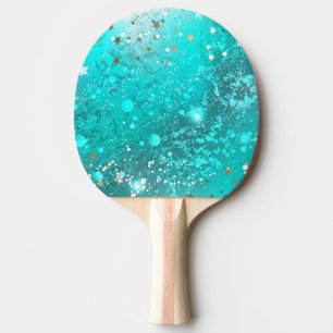 Raquette De Ping Pong Arrière - plan à huile Turquoise de la menthe