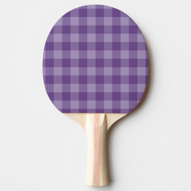Raquette De Ping Pong Arrière - plan checkered violet (Devant)