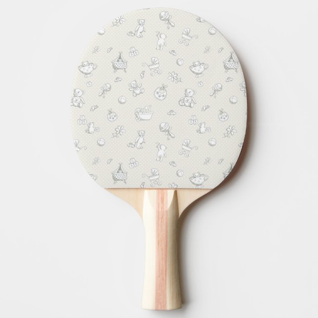 Raquette De Ping Pong Arrière - plan de bébé (Devant)