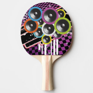 Raquette De Ping Pong Arrière - plan grunge