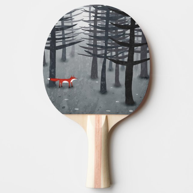 Raquette De Ping Pong Art Forêt Fox (Devant)
