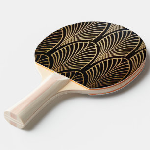 Raquette De Ping Pong Art nouveau, art déco, ventilateur motif, bronze,
