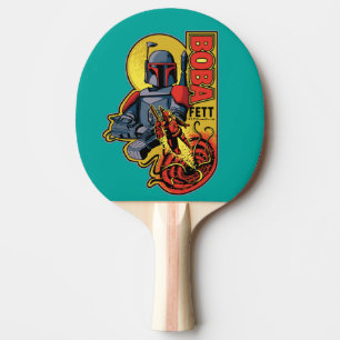 Raquette De Ping Pong Badge graphique Retro Boba Fett Sarlacc