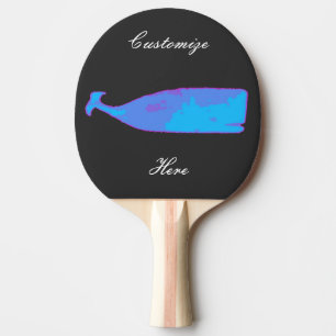 Raquette De Ping Pong baleine noire bleu Thunder_Cove