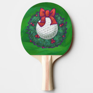 Raquette De Ping Pong Ball de golf Fer de Noël en vert