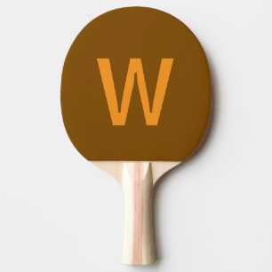 Raquette De Ping Pong Balle de ping-pong personnalisée marron et jaune m