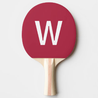 Raquette De Ping Pong Balle de ping-pong personnalisée rose vif et blanc