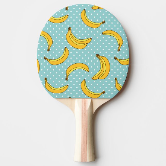 Raquette De Ping Pong Bananes et points de Polk (Devant)