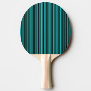 Raquette De Ping Pong Bandes noires turquoises